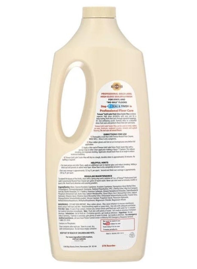 Trewax Professional Gold Label Sealer And Finish