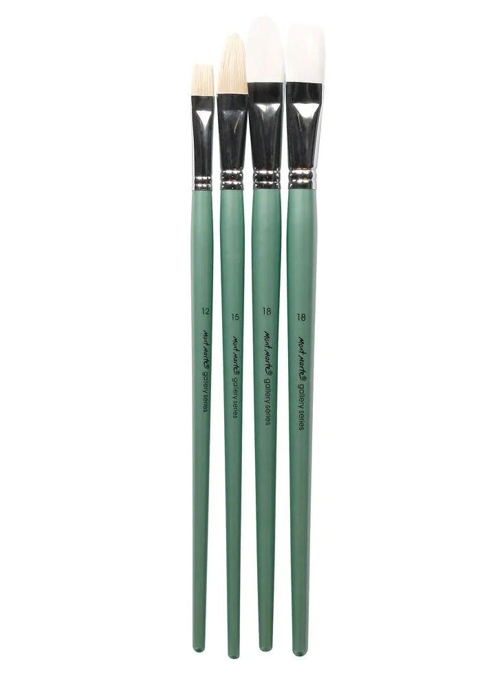 Mont Marte Gallery Brush Set Oils 4Pc
