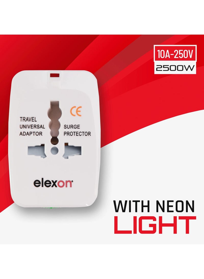 Elexon Universal Travel Adapter Surge Protector