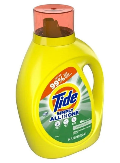 Tide Simply All In One Liquid Laundry Detergent 64 Loads Daybreak Fresh 2.72 L