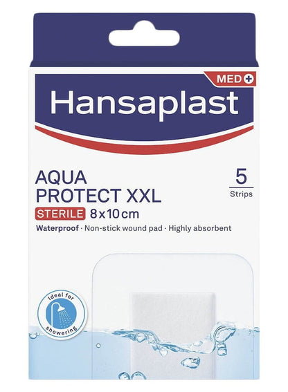Hansaplast Aqua Protect XXL 8X10 Cm 5 Strips