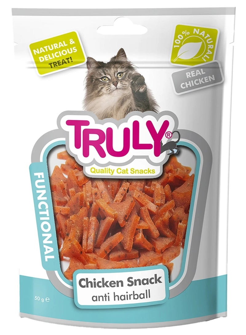 Truly Cat Chicken Snacks Anti Hairball 50G