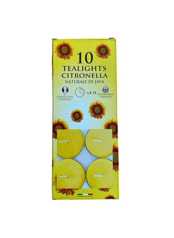 Citronella Tealight Candles Pack of 10 - Generic