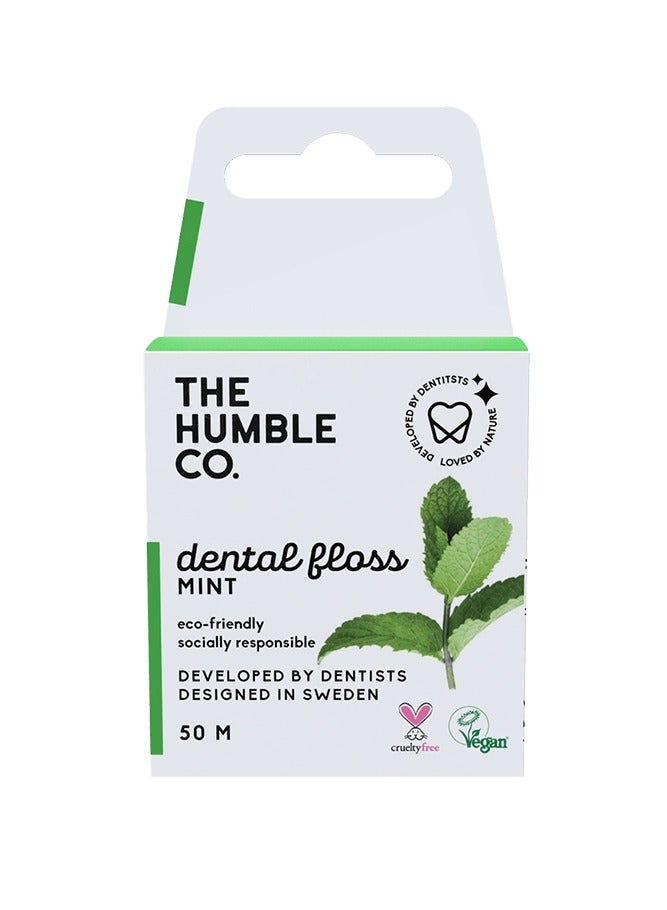 Fresh Mint Dental Floss 50m - The Humble Co.
