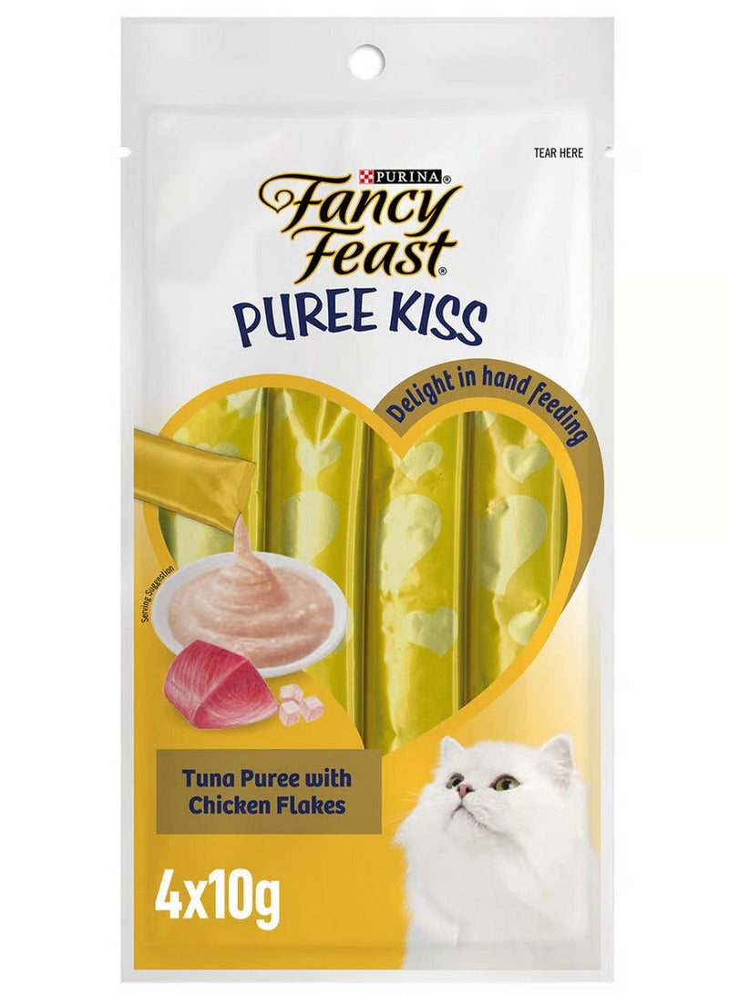 Purina Fancy Feast Tuna Puree with Chicken Flakes