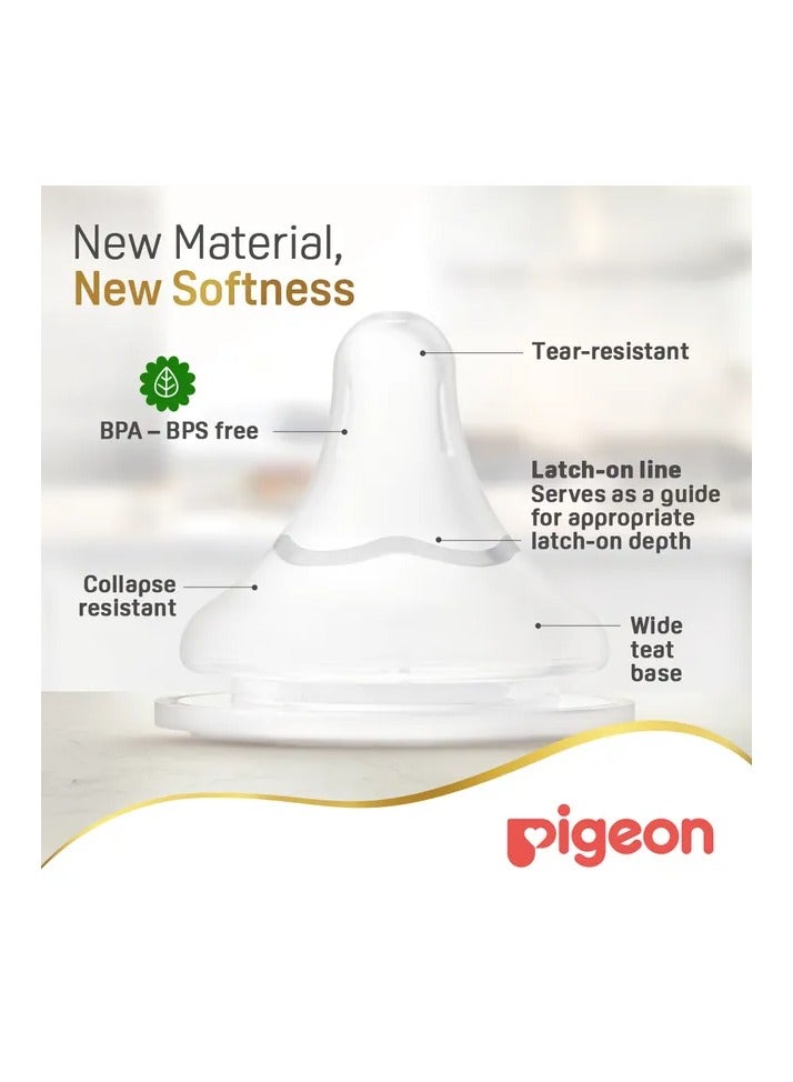 Pigeon Softtouch Wide Neck Nipples Pack Of 2