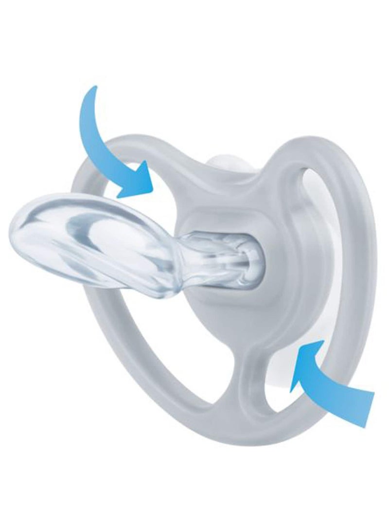 NUK Space Night Silicone Soother 6-18M 2 Pack