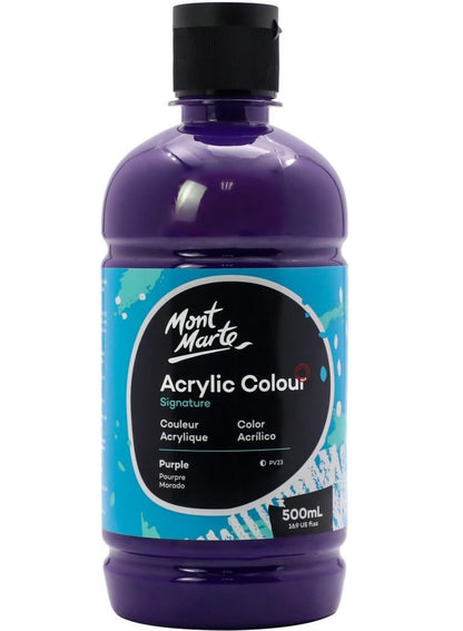 Mont Marte Acrylic Colour 500 ML Purple Paint