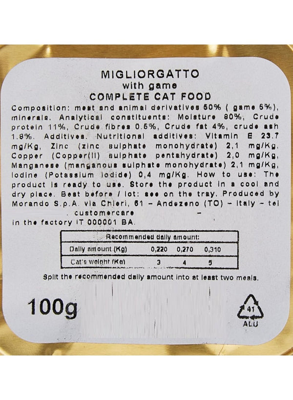 Miglior Gatto Game Cat Wet Food 100g