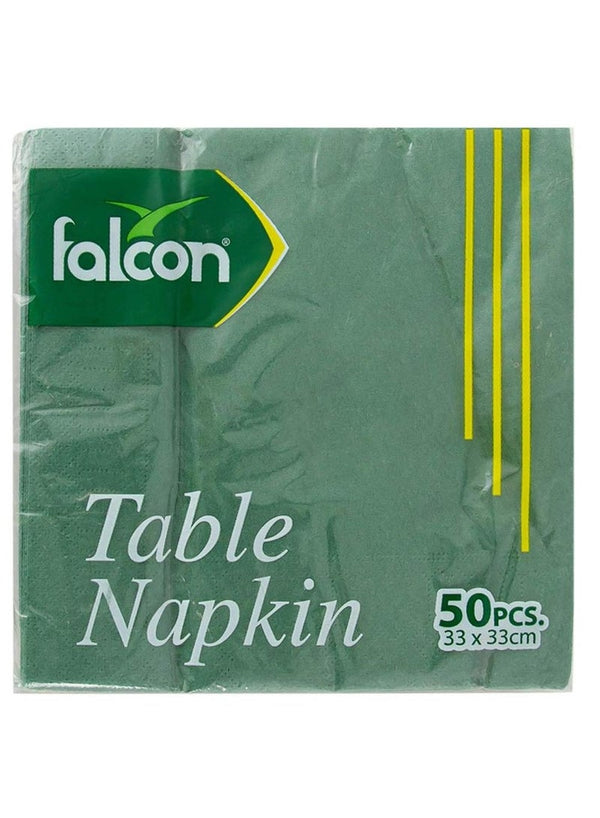 Falcon Table Napkin Green 50 Pc Pack
