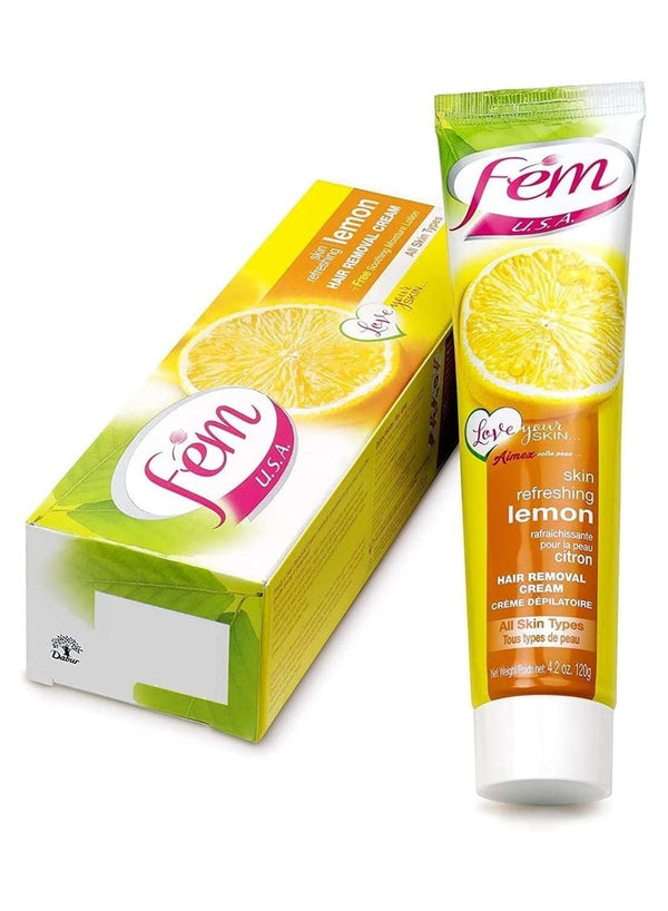 Fem Skin Refreshing Hair Removal Cream with Lemon