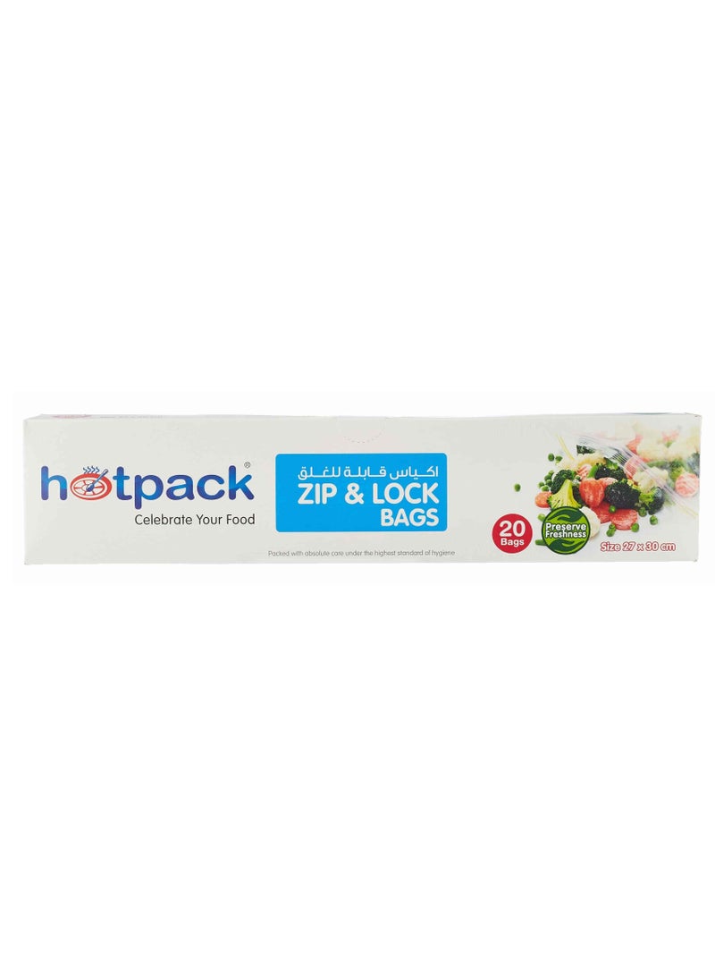 Hotpack Ziplock Storage Bag 27 x 30 cm