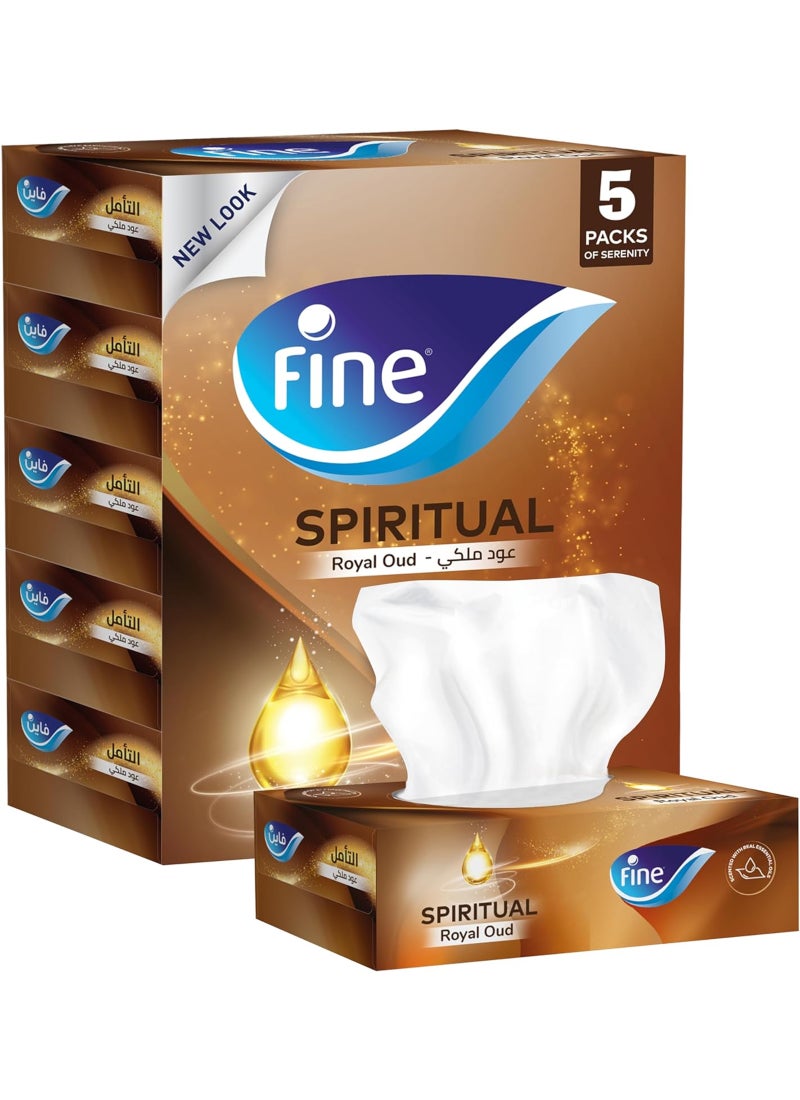 Fine Sterilized Facial Tissues Pack of 5 - Fine