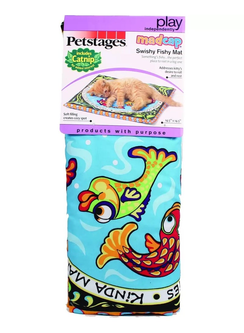 Petstages Madcap Swishy Fishy Catnip Play Mat