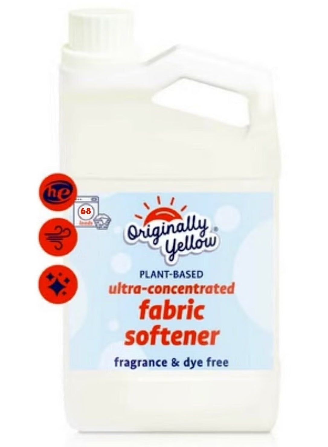 based ultra, based ultra concentrated, concentrated laundry, concentrated laundry softener, gentle care, laundry softener, little goes, loads per, long way, originally yellow, per jug, plant based, plant based ultra, ultra concentrated, ultra concentrated
