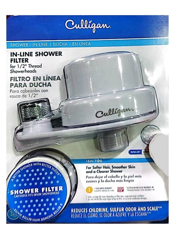 Culligan In-Line Shower Filter White