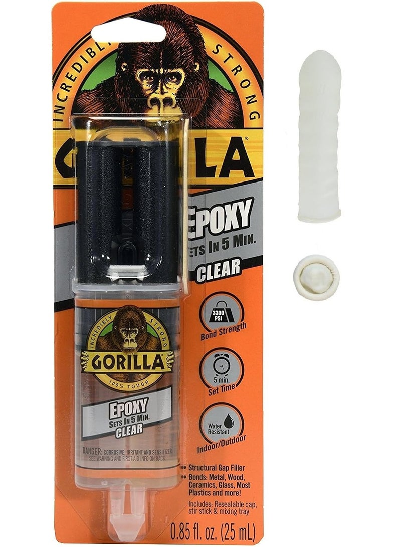 Gorilla Epoxy Syringe Clear 25 ML