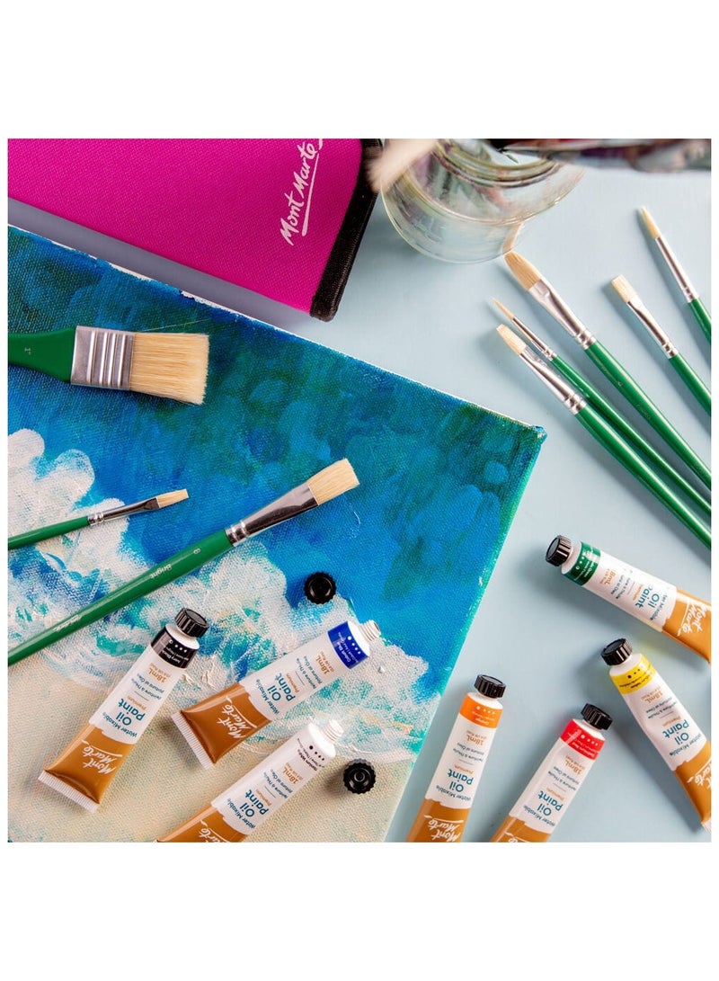 Mont Marte Oil Brush Set 11 Pc