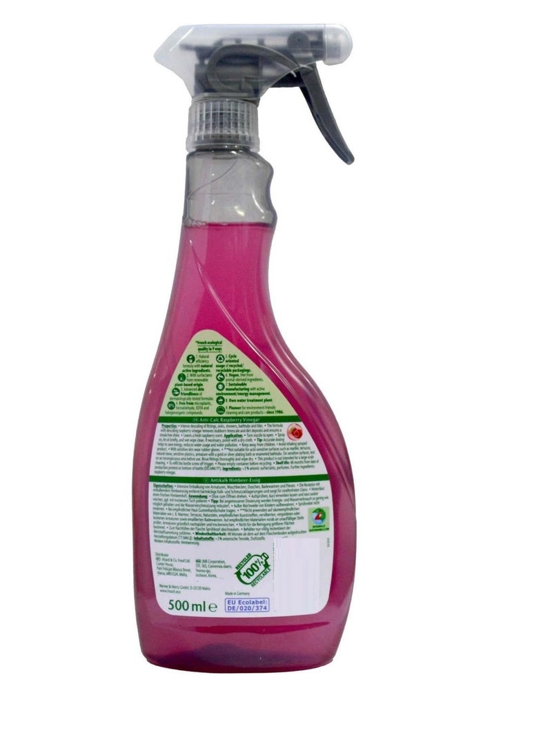 Frosch Anticalc Raspberry Vinegar Descaler 500 ML