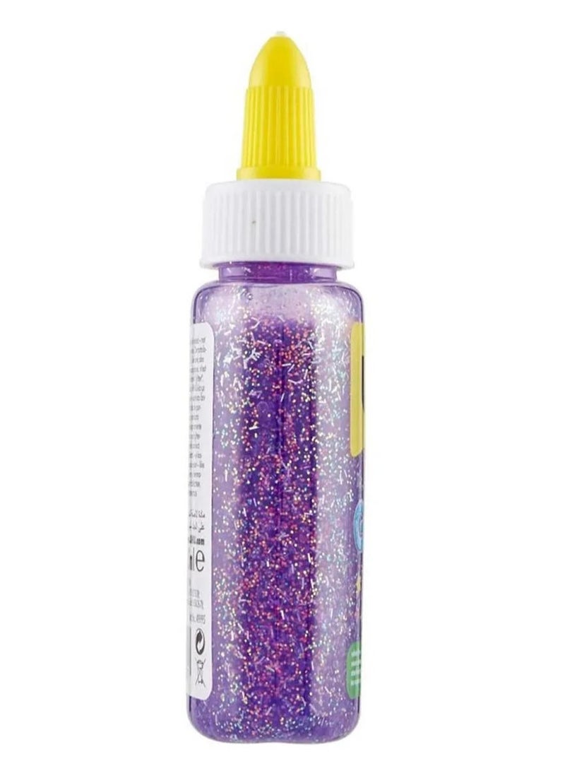 UHU Glitter Glue Purple Bottle 88.5 ML