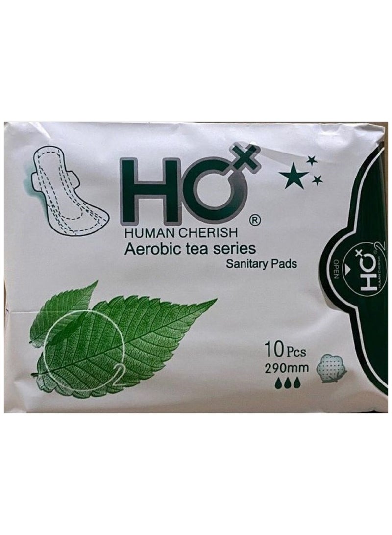 HUMAN CHERISH Aerobic Tea Sanitary Towels 10 Pcs