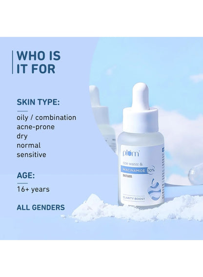 boost fragrance-free, clarity boost, clarity boost fragrance-free, list aqua, niacinamide serum, niacinamide serum clarity, oily dry, plum, plum rice, rice water, serum clarity, serum clarity boost, skin tone, skin type, skin types
