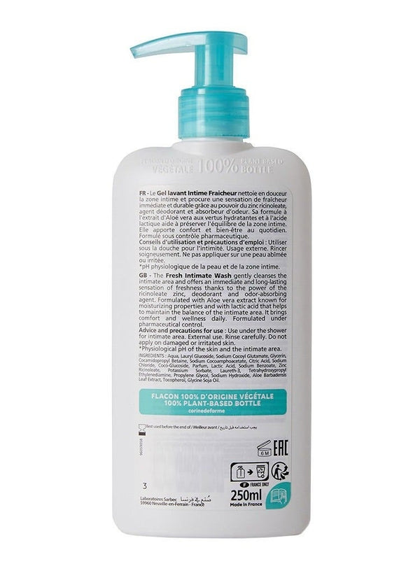 Corine De Farme Fresh Intimate Wash Sensitive Skin 250 ML