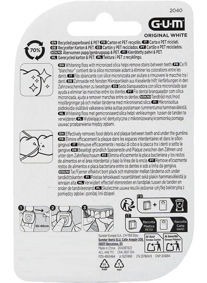 cool dry, floss fluoride, floss fluoride 30m, floss key, fluoride 30m, gums key, oral care, original white, original white waxed, sunstar, type thin, waxed floss, waxed floss fluoride, white waxed, white waxed floss