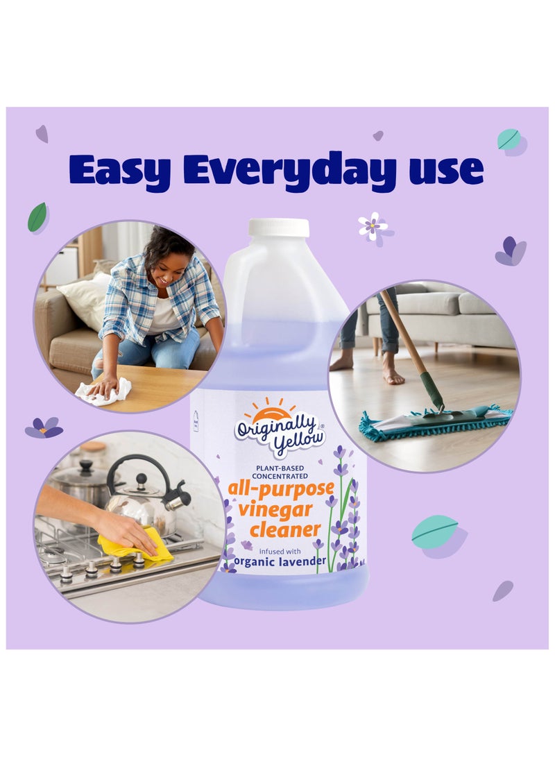 Organic Lavender Vinegar Cleaner Concentrate 1.89L