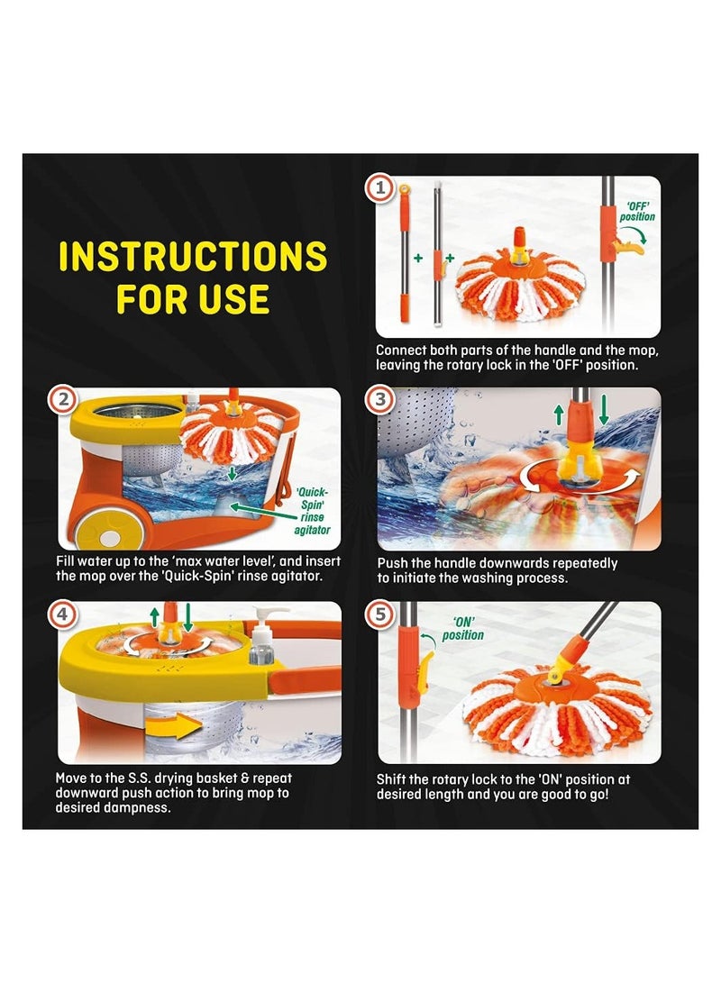 Kress Kleen Cyclone Spin Mop And Bucket Set