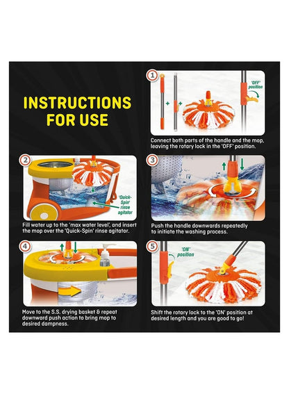 Kress Kleen Cyclone Spin Mop And Bucket Set