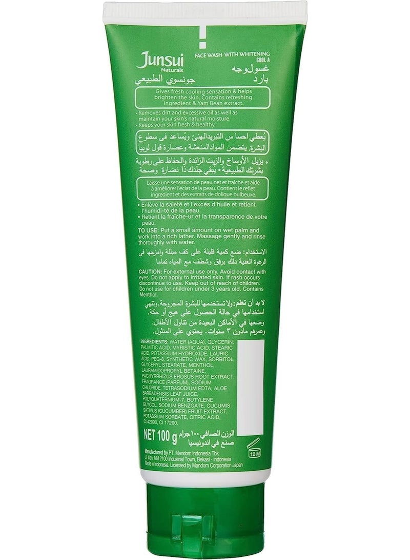 Junsui Naturals Face Wash With Whitening Cool 100g