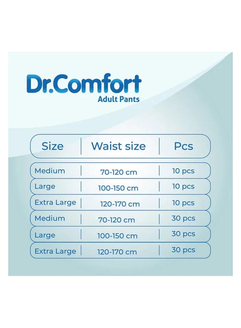 Dr. Comfort Medium Adult Diaper Pants for Comfort