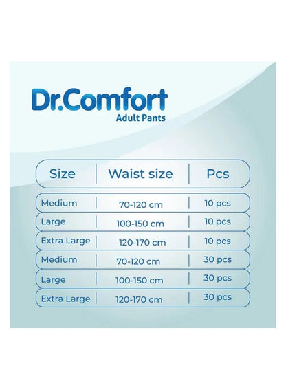 Dr. Comfort Medium Adult Diaper Pants for Comfort
