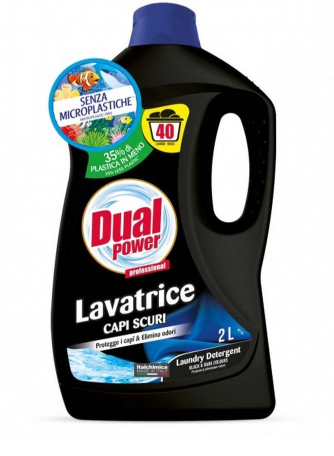 Dual Power Laundry Detergent For Dark Cloths 2 L