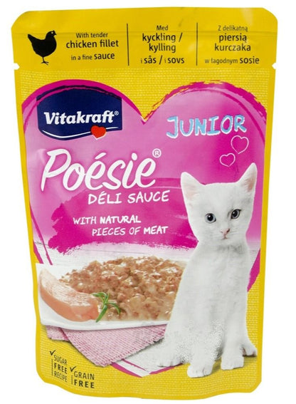 Vitakraft Chicken Deli Sauce Cat Food 85g