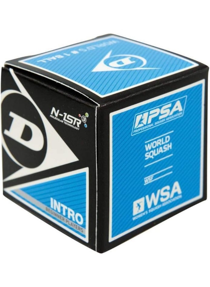 DUNLOP Intro Single Dot Squash Ball for Beginners