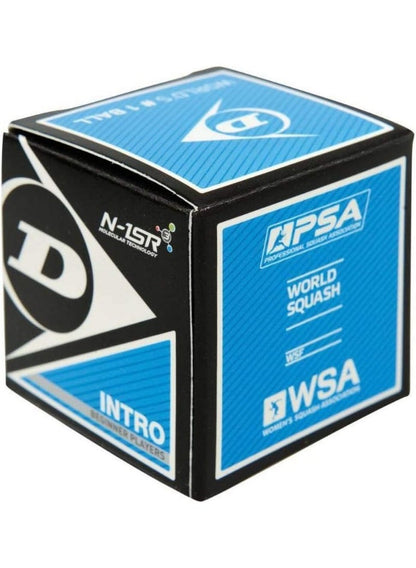 DUNLOP Intro Single Dot Squash Ball for Beginners