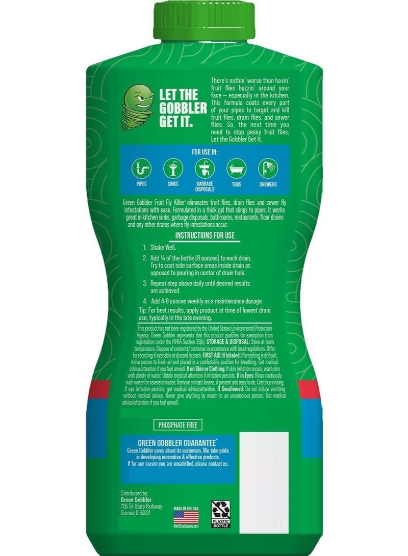 Green Gobbler Fruit Fly Killer Gel - 946 ML