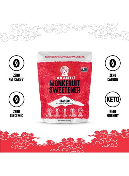 LAKANTO Monkfruit Sweetener Classic White 235 G