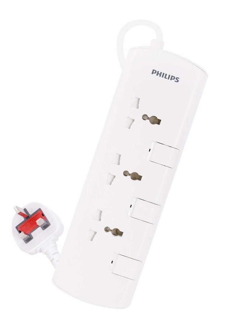 Philips 3 Way Extension Socket with Switch