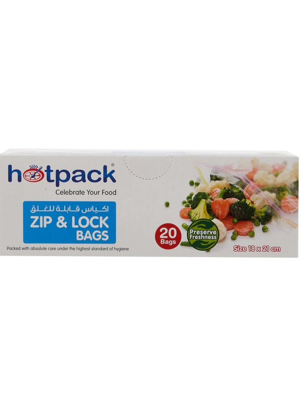 Hotpack Ziplock Storage Bag 18 X 21 Cm