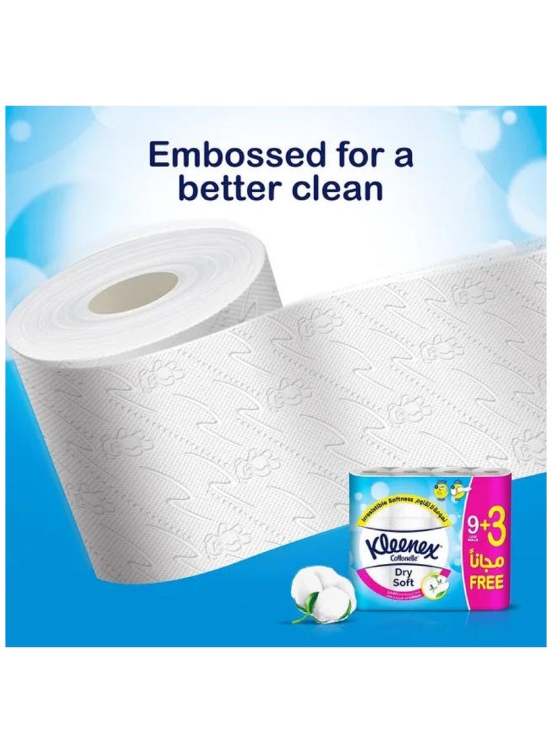 Kleenex Dry Soft Toilet Paper Pack of 12