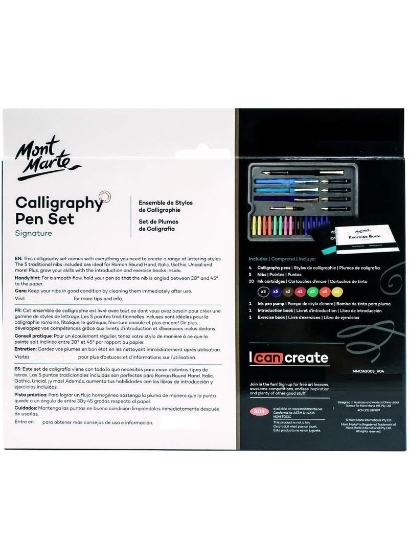 Mont Marte Calligraphy Pen Set 31 Piece