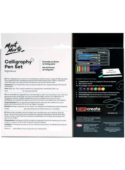 Mont Marte Calligraphy Pen Set 31 Piece