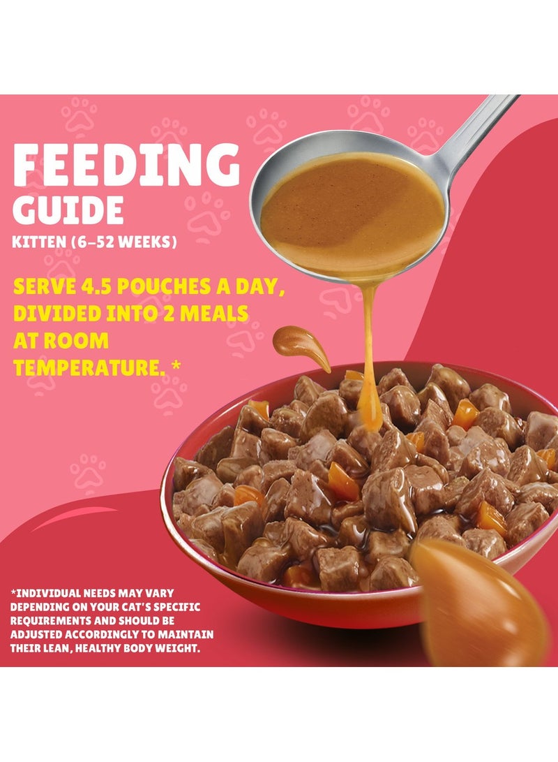 Friskies Junior Chicken in Gravy Wet Cat Food 85g