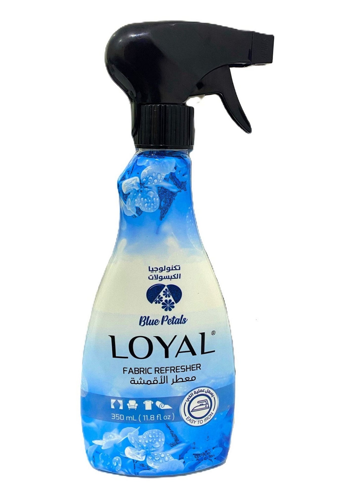 blue petals, blue petals fabric, fabric refresher, fabric spray, fabrics stay, iron odor, iron odor neutralizing, loyal, loyal blue, odor neutralizing, petals fabric, petals fabric refresher, soft fresh, stay soft, wear safe