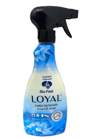 blue petals, blue petals fabric, fabric refresher, fabric spray, fabrics stay, iron odor, iron odor neutralizing, loyal, loyal blue, odor neutralizing, petals fabric, petals fabric refresher, soft fresh, stay soft, wear safe