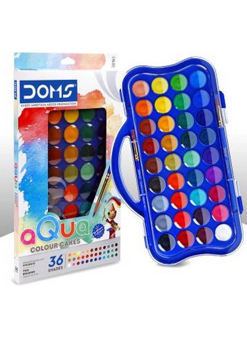 DOMS Non-Toxic 36 Shades Water Colour Cakes