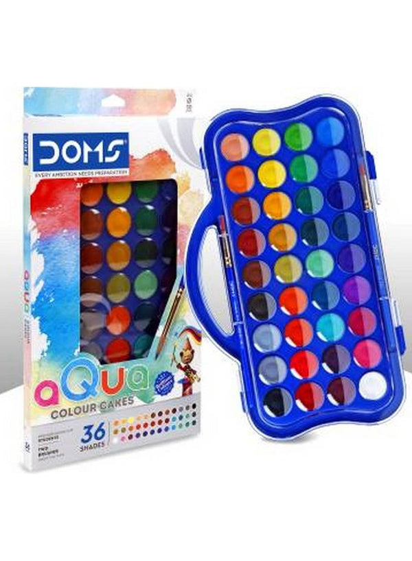 DOMS Non-Toxic 36 Shades Water Colour Cakes